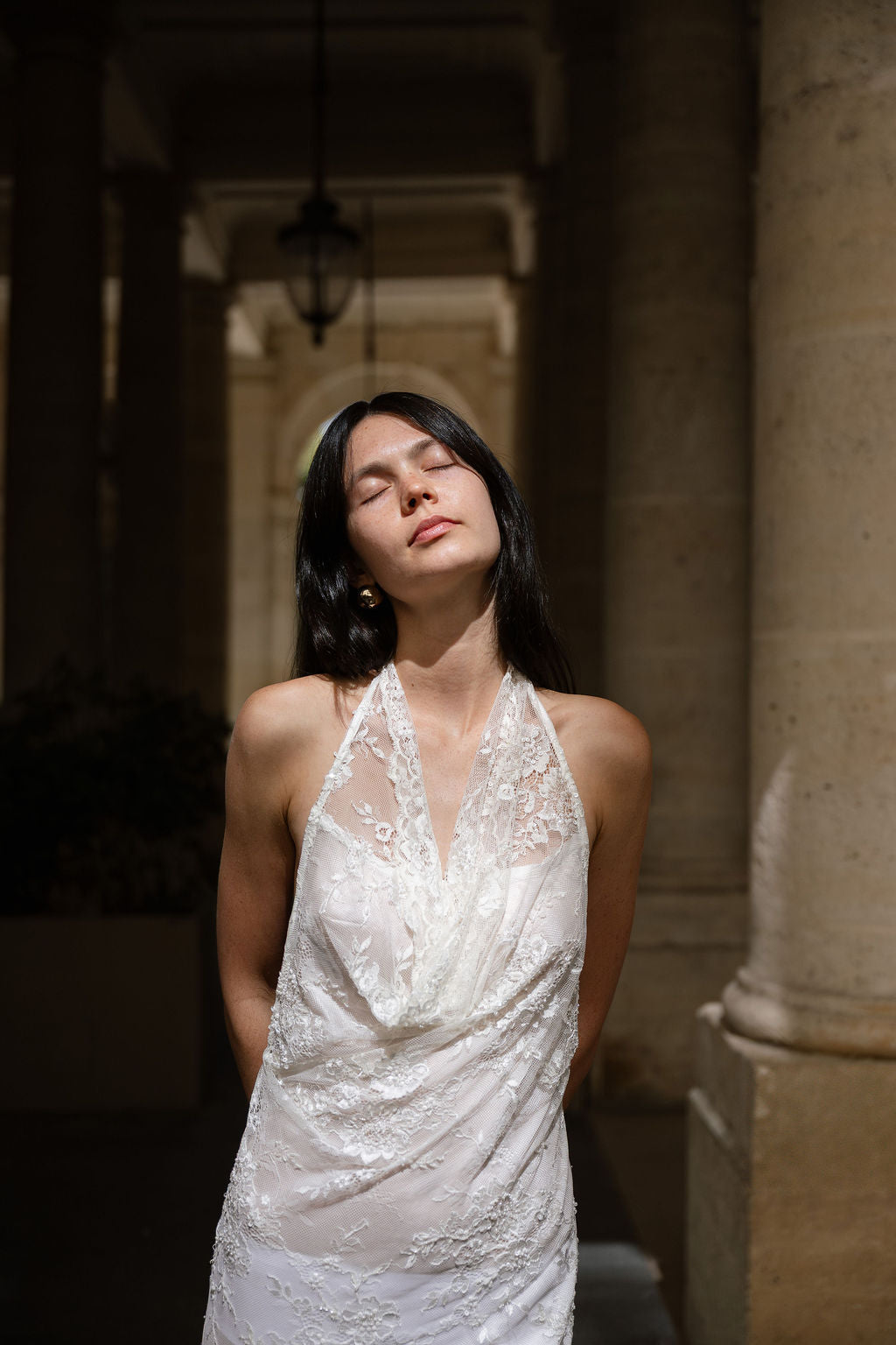 Solé Halter Cowl Gown