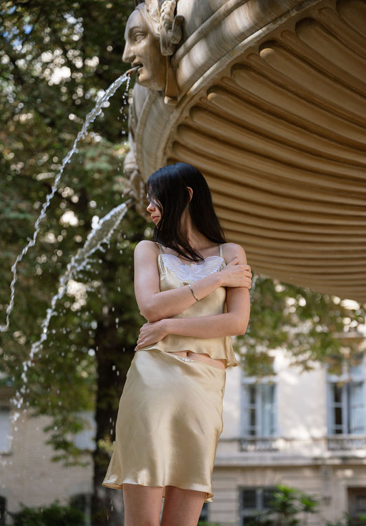 Butterfly Silk Bridal Camisole