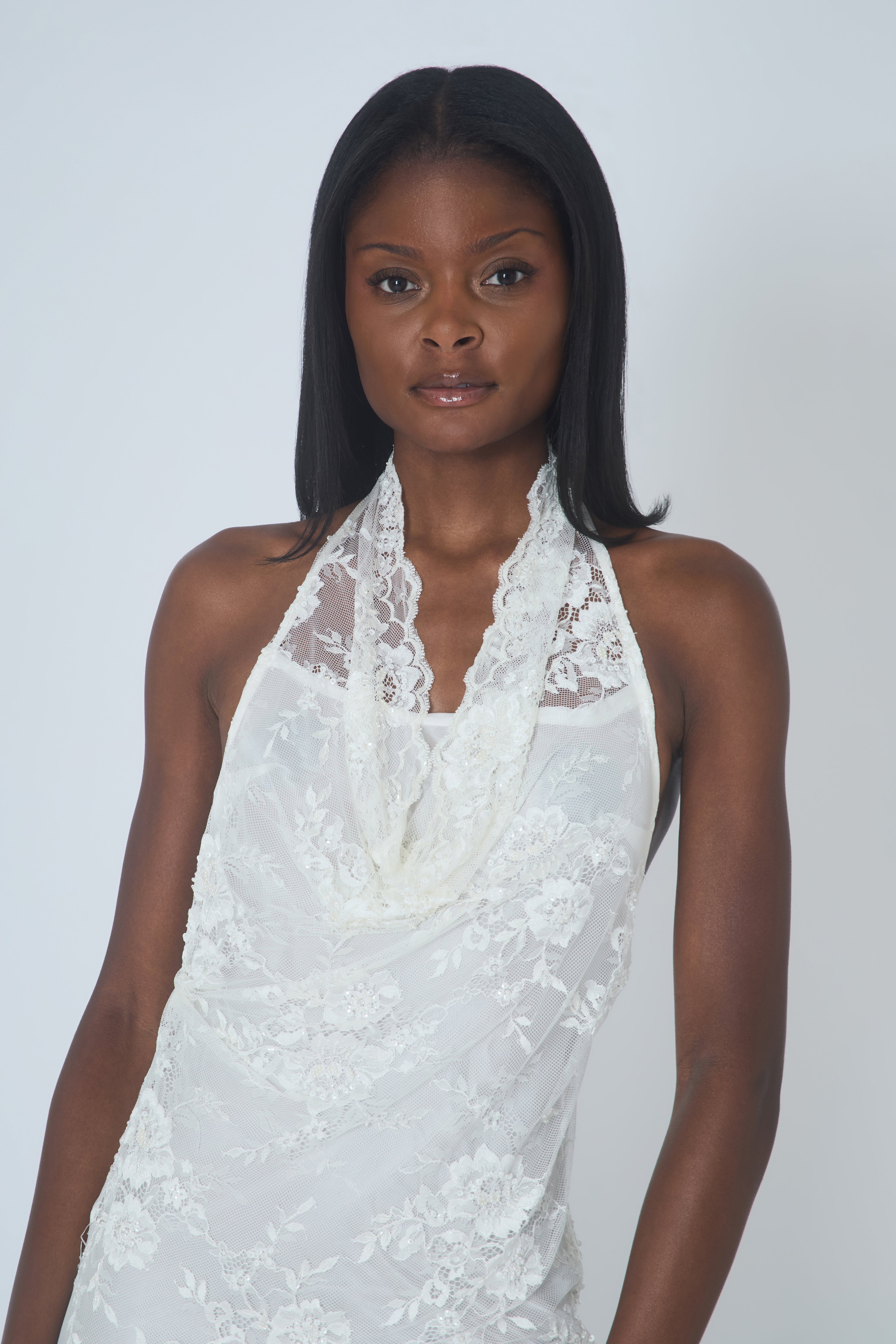 Solé  Halter Cowl Maxi gown