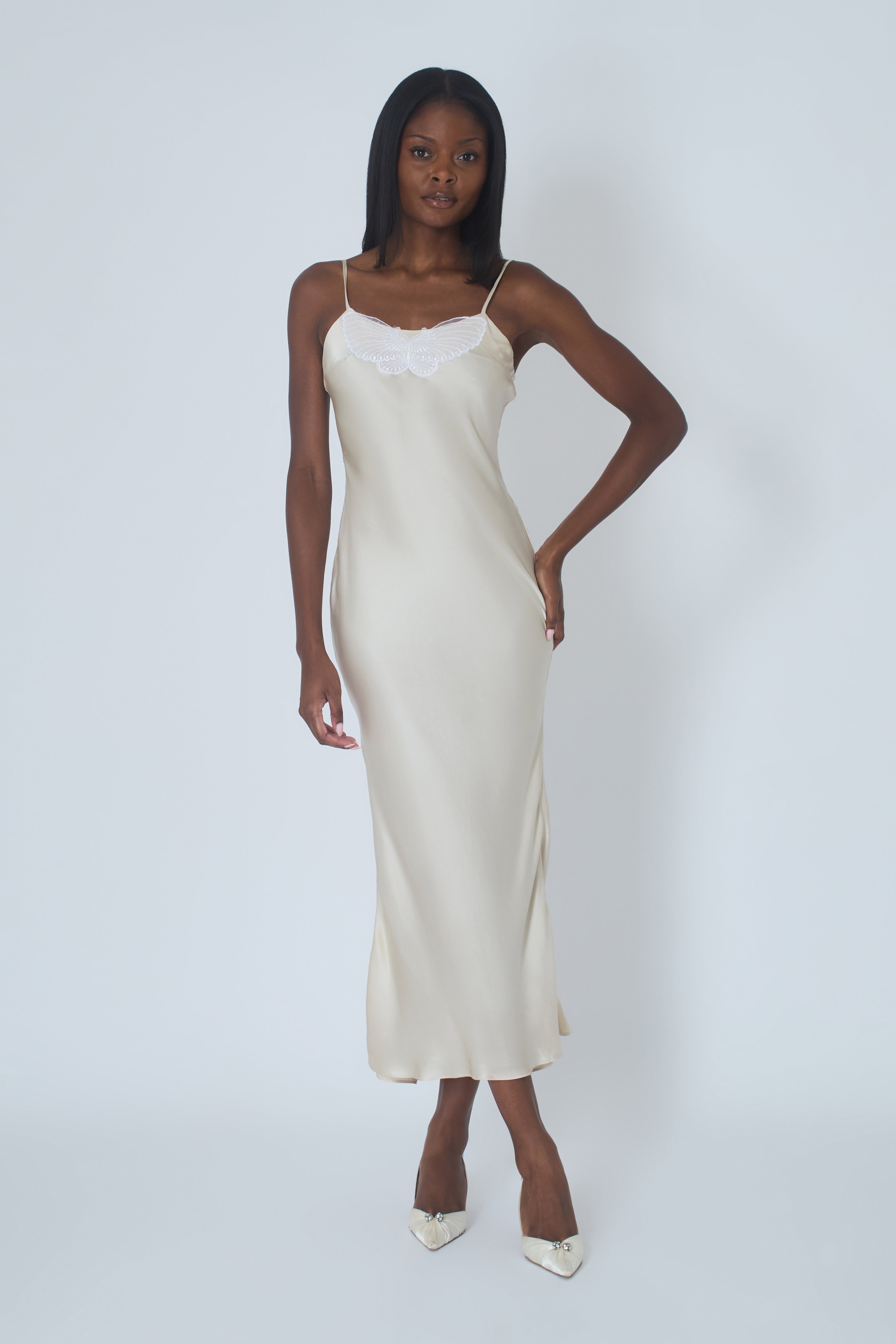 Butterfly Maxi Slip – MARIA CALLISTO